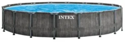 Intex Prism Frame Pool Greywood - 549 X 122 Cm – Met Filterpomp En Accessoires