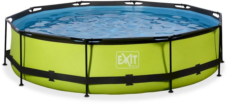 EXIT TOYS EXIT Lime Zwembad - 360 X 76 Cm - Met Filterpomp 1 EXIT TOYS EXIT Lime Zwembad - 360 X 76 Cm - Met Filterpomp