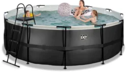 EXIT TOYS EXIT Black Leather Zwembad - 427 X 122 Cm - Met Zandfilterpomp En Trap -Professionele winkel voor zwembadartikelen 688 1200 exit 30 27 14 20 int 4