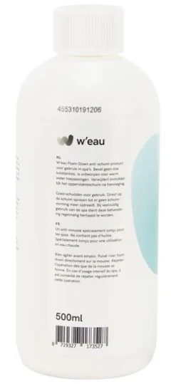 W'eau Foam Down Ontschuimingsmiddel - 500 Ml 6 W'eau Foam Down Ontschuimingsmiddel - 500 Ml -Professionele winkel voor zwembadartikelen 789 2 1