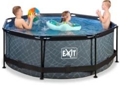 EXIT TOYS EXIT Stone Zwembad - 244 X 76 Cm - Met Filterpomp -Professionele winkel voor zwembadartikelen 851 1200 exit 30 12 08 00 int 3