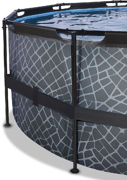 EXIT TOYS EXIT Stone Zwembad - 450 X 122 Cm - Met Zandfilterpomp En Trap 3 EXIT TOYS EXIT Stone Zwembad - 450 X 122 Cm - Met Zandfilterpomp En Trap - Afbeelding 3