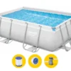 Bestway Power Steel Rectangular Zwembad - 282 X 196 X 84 Cm - Met Filterpomp En Accessoires