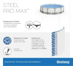 Bestway Steel Pro MAX Zwembad - 305 X 76 Cm -Professionele winkel voor zwembadartikelen bestway steel pro max zwembad 305 x 76 cm 1