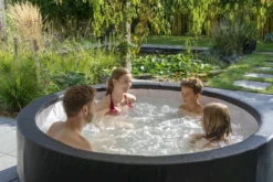 EXIT TOYS EXIT Leather Premium Opbouw Spa - 4-6 Persoons -Professionele winkel voor zwembadartikelen exit leather premium 6 opblaasbare spa sfeer tuin 2