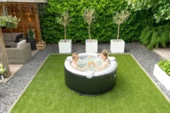 EXIT TOYS EXIT Silver Classic Opblaasbare Spa - 3 Persoons -Professionele winkel voor zwembadartikelen exit silver classic opblaasbare spa 3 persoons in tuin sfeer boven