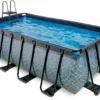 EXIT TOYS EXIT Stone Zwembad - 400 X 200 X 122 Cm - Met Zandfilterpomp En Trap