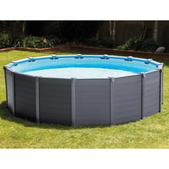 Intex Graphite Panel Pool - 478 X 124 Cm - Met Zandfilterpomp En Accessoires 7 Intex Graphite Panel Pool - 478 X 124 Cm - Met Zandfilterpomp En Accessoires -Professionele winkel voor zwembadartikelen graphite panel