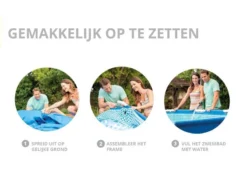 Intex Metal Frame Pool - 220 X 150 X 60 Cm -Professionele winkel voor zwembadartikelen intex opzetinstructie 1