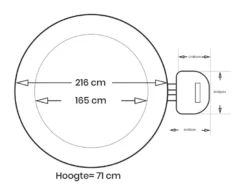 Intex Pure Spa Bubble Therapy Opblaasbare Spa - 6 Persoons 19 Intex Pure Spa Bubble Therapy Opblaasbare Spa - 6 Persoons -Professionele winkel voor zwembadartikelen intex bubbletherapy 6persoons afmetingen