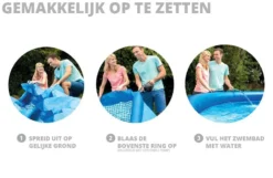 Intex Easy Set Pool - 244 X 61 Cm - Met Filterpomp -Professionele winkel voor zwembadartikelen intexeasyset instructies 2